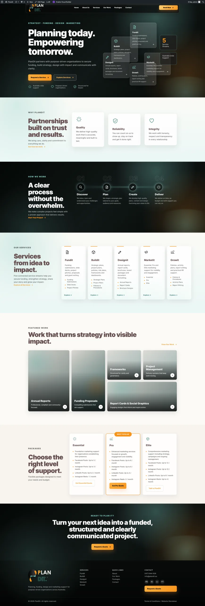PlanDit website developed by Priyesh Infotech